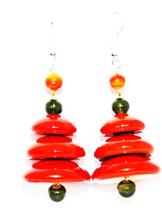 Etikoppaka Wooden Hanging Earrings (Model 8)