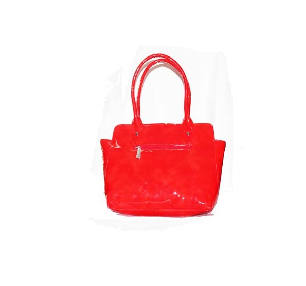 Red Glossy Hand Bag