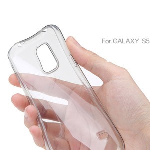 For Samsung Galaxy S5 I9600, Clear Transparent TPU Mobile case cover