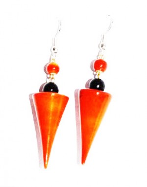 Etikoppaka Wooden Hanging Earrings (Model 6)